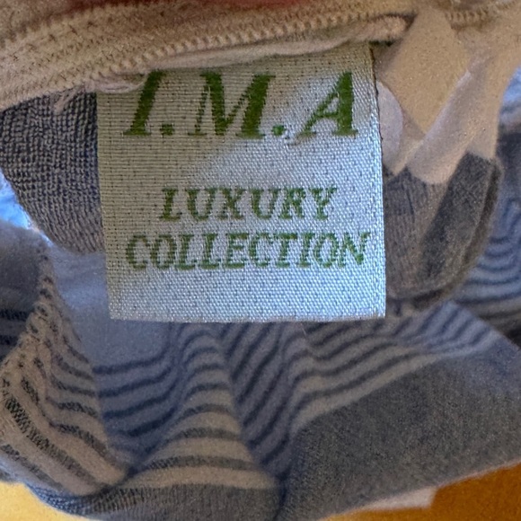 I.M.A Striped Blue and White Kids Dress size 4 - Picture 2 of 3